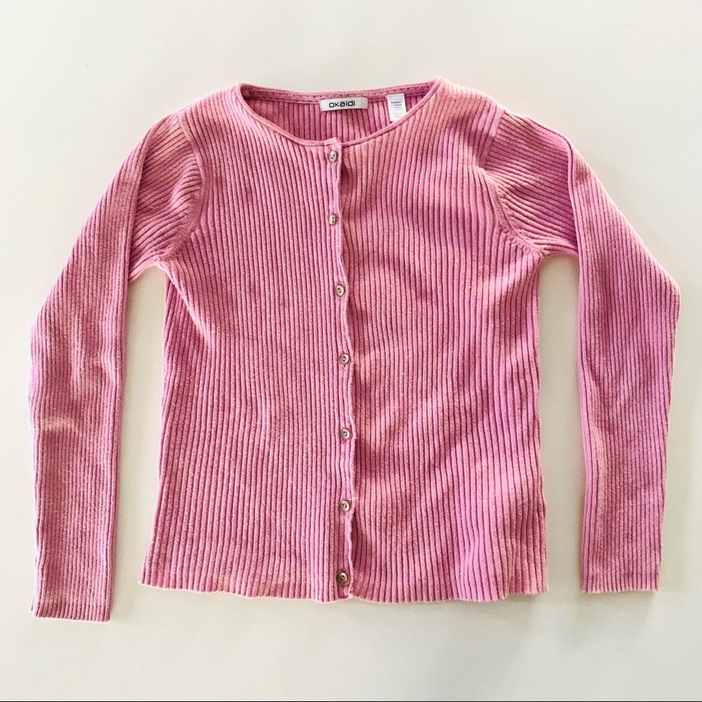 Okaïdi girls button-up sweater